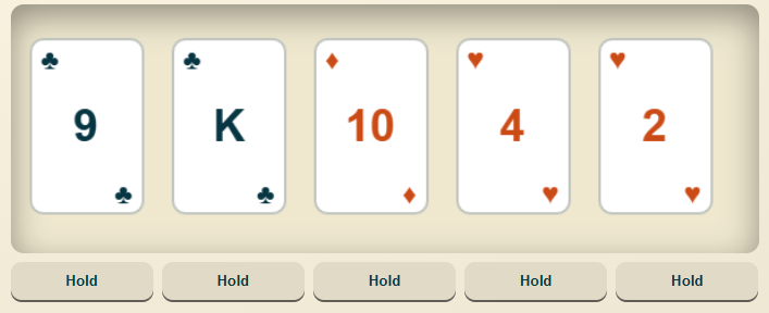 Poker Game Screenshot